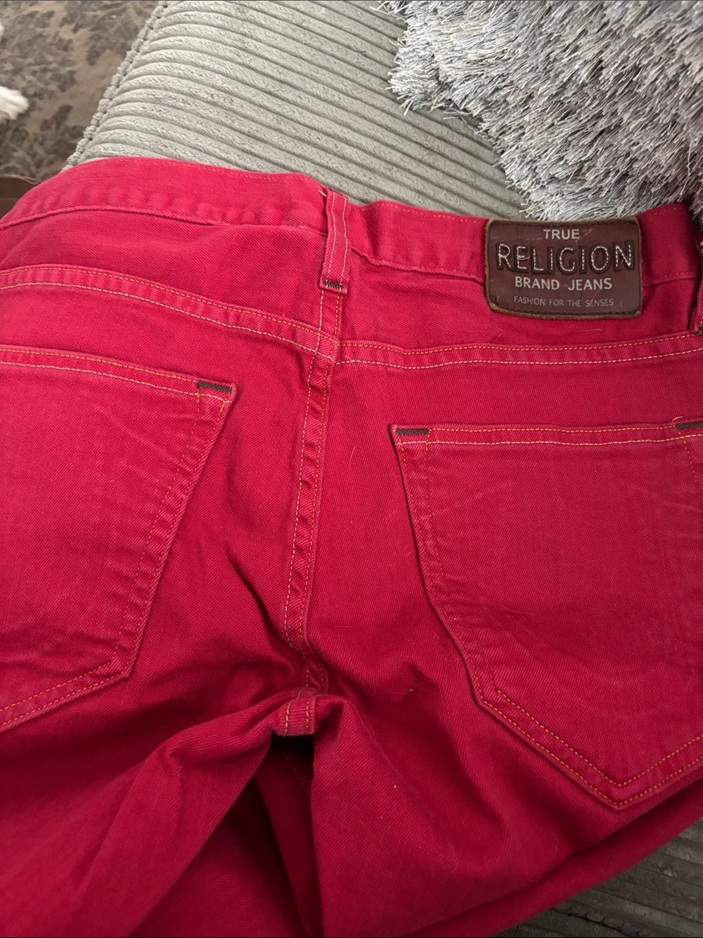 True Religion Slim Jeans in Red